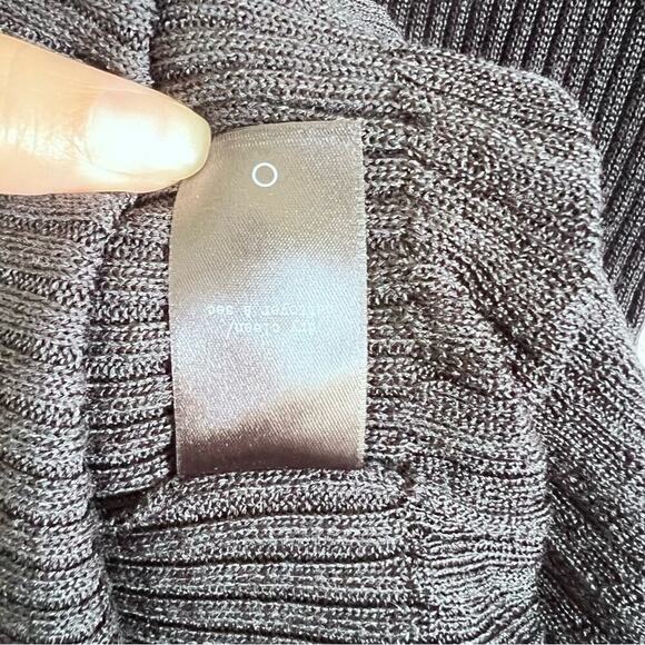 Rag & Bone Yasmine Ribbed Pleated V-Neck Tank Dress w/Blue Trim - Picture 10 of 14